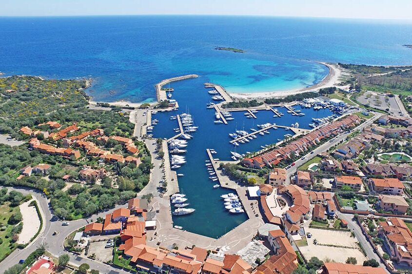 Bird's-eye view of Porto Ottiolu